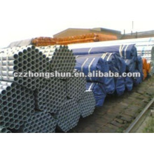 Tubo de aço galvanizado a quente BS1387 / ASTM A53 GrB / Q235 / SS400